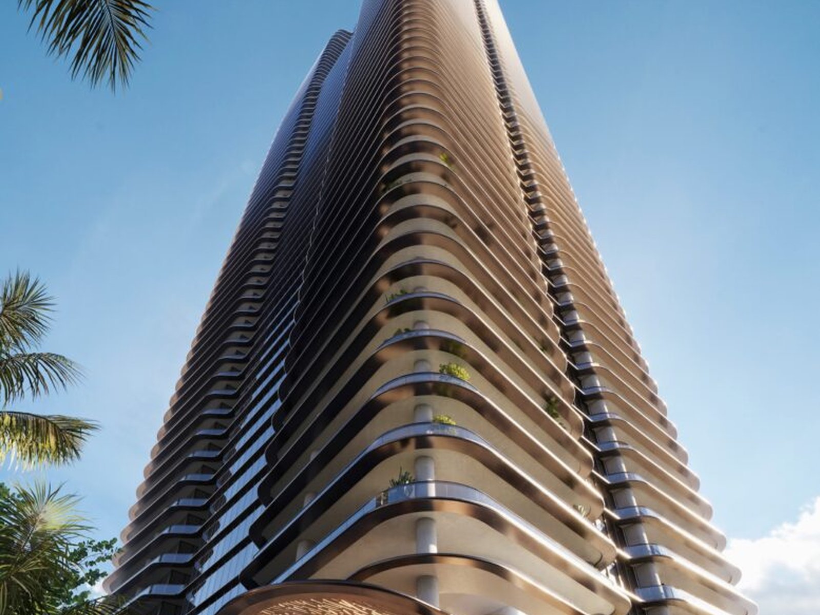 Exterior · Vista hacia la torre